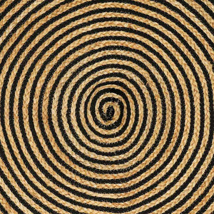 Jute Teppich Natur/Schwarz 100x200 cm