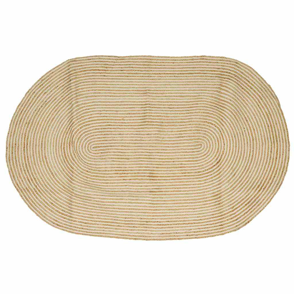 Jute Teppich Natur/Weiß 152x245 cm