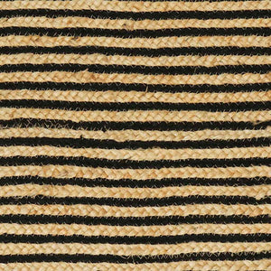 Jute Teppich Natur/Schwarz 100x152 cm