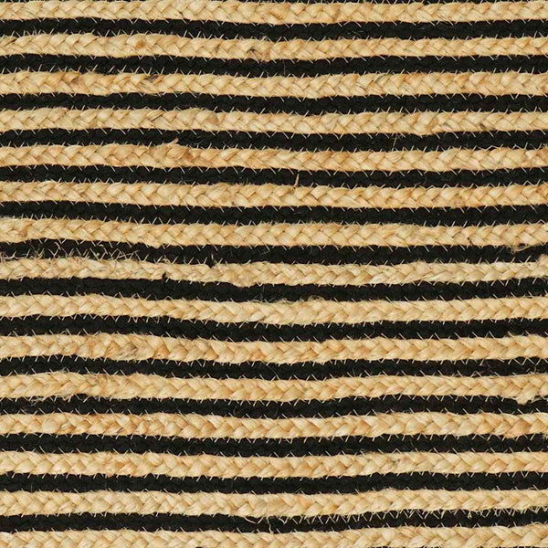 Jute Teppich Natur/Schwarz 100x152 cm