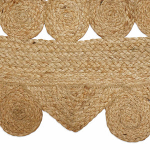 Jute Teppich Braun 100x152 cm