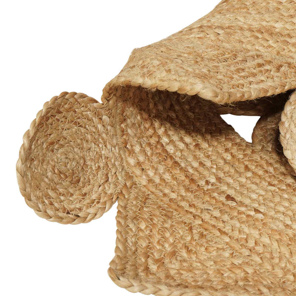 Jute Teppich Braun 100x152 cm