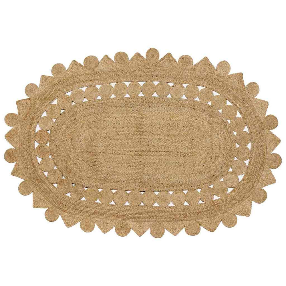 Braun Jute Teppich 205 x 305 cm