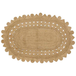 Braun Jute Teppich 205 x 305 cm