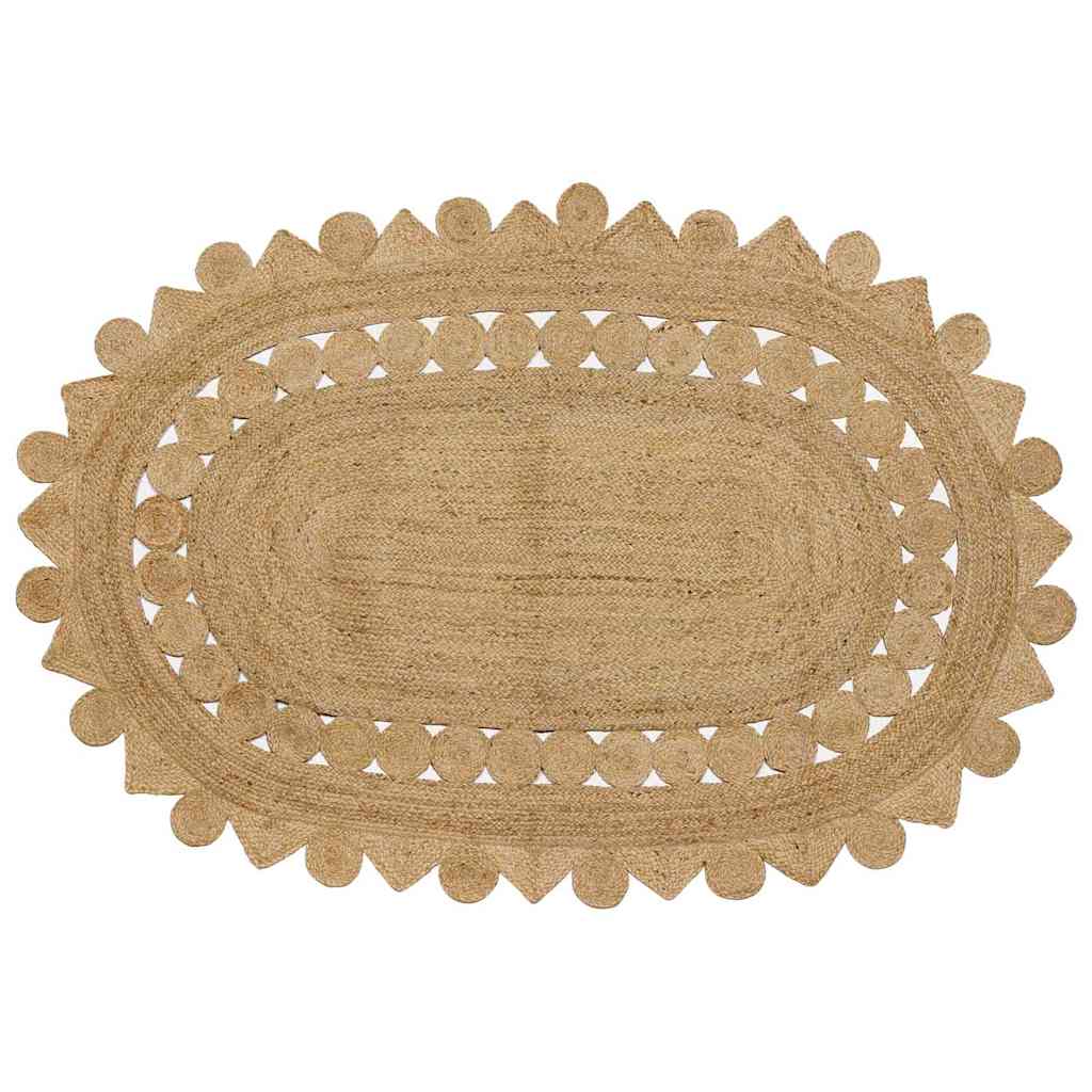 Braun Jute Teppich 205 x 305 cm