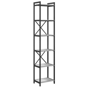Bücherregal Grau Sonoma 189,5cm hoch