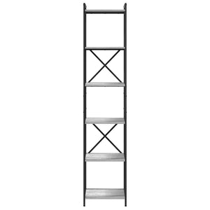 Bücherregal Grau Sonoma 189,5cm hoch