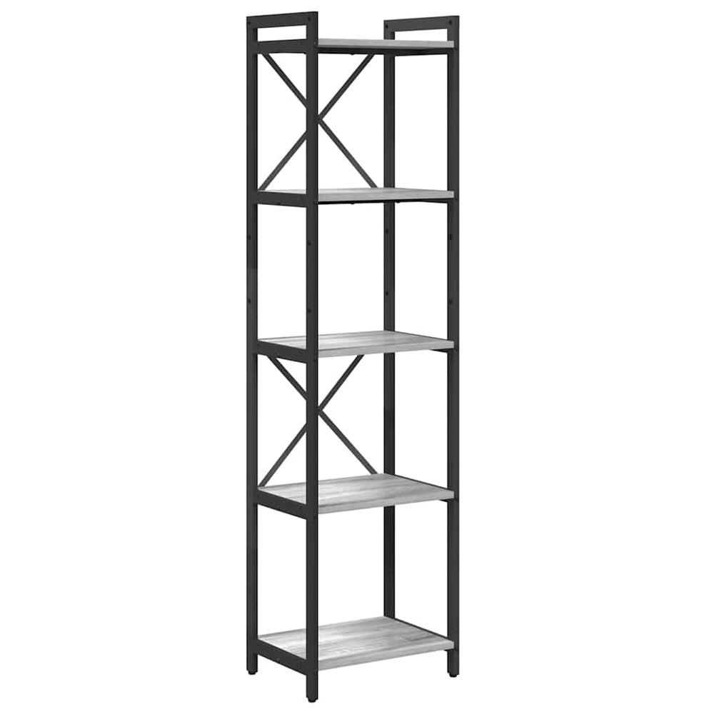 Bücherregal Grau Sonoma 155cm