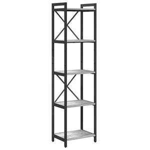 Bücherregal Grau Sonoma 155cm
