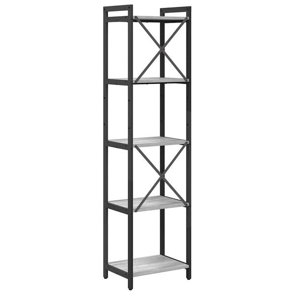 Bücherregal Grau Sonoma 155cm
