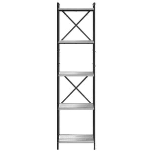Bücherregal Grau Sonoma 155cm