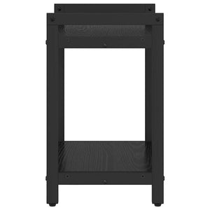 Bücherregal Schwarz Eichen-Optik 40x30x50cm