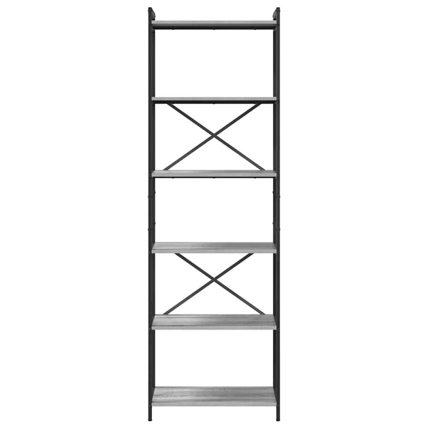 Bücherregal Grau Sonoma 189,5 cm