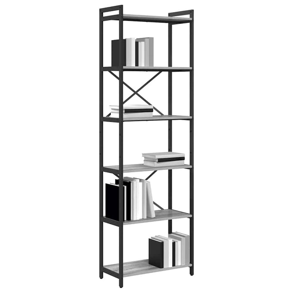 Bücherregal Grau Sonoma 189,5 cm