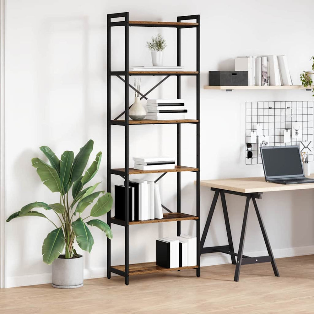 Bücherregal Altholz, 189,5 cm hoch