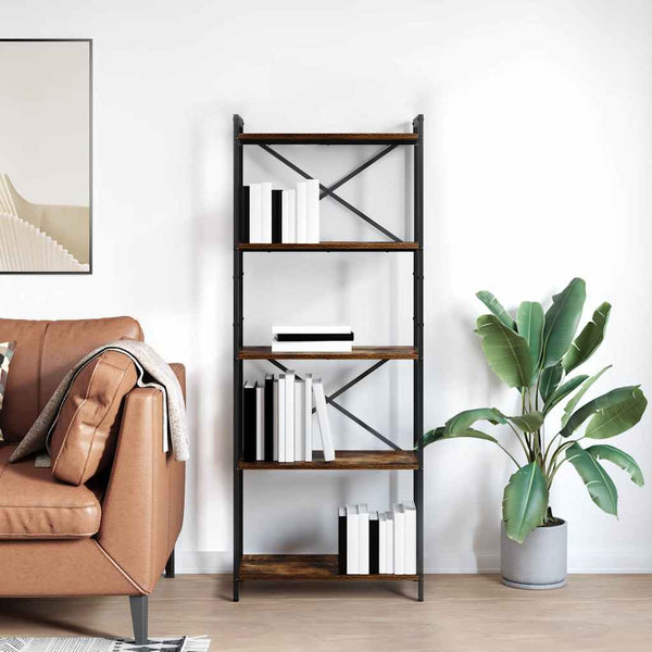 Bücherregal Geräucherte Eiche 60x30x155cm