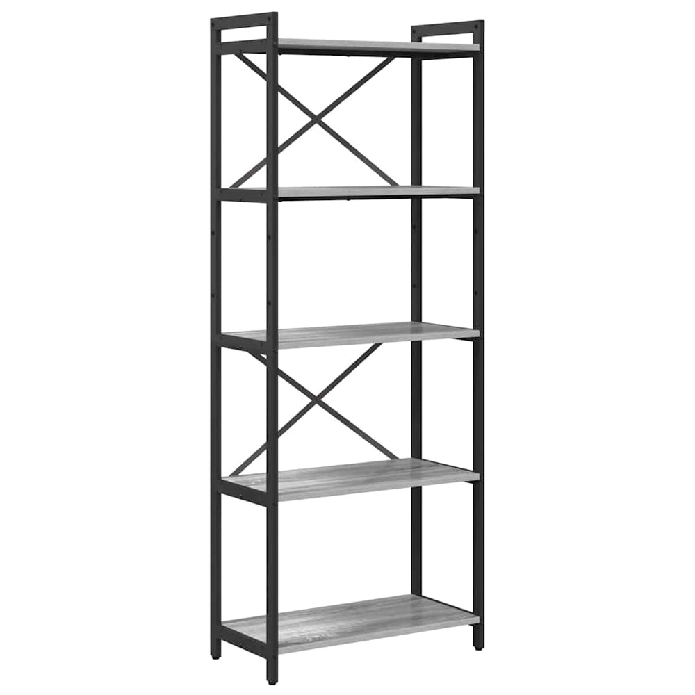 Bücherregal Grau Sonoma 60 cm