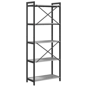 Bücherregal Grau Sonoma 60 cm