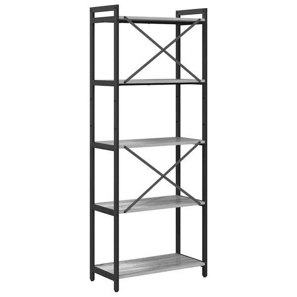 Bücherregal Grau Sonoma 60 cm