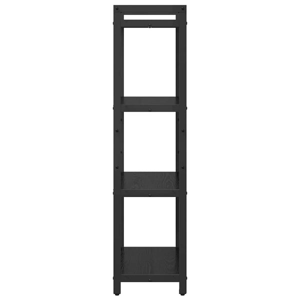 Bücherregal Schwarz Eichenoptik 120cm
