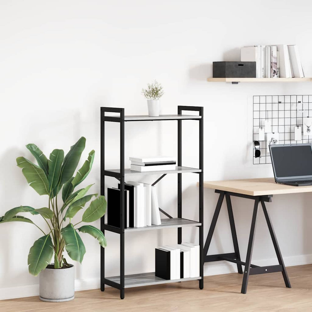 Bücherregal Grau Sonoma 60x30x120cm
