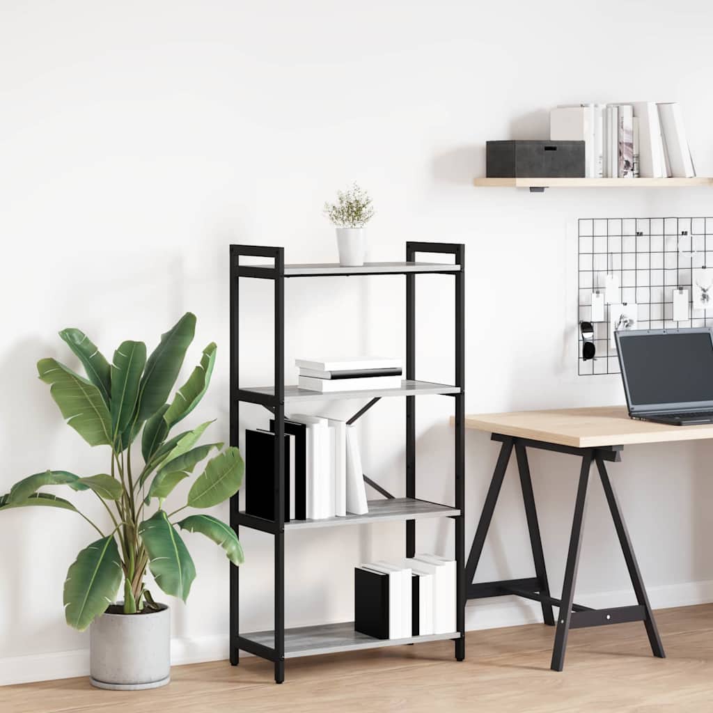 Bücherregal Grau Sonoma 60x30x120cm