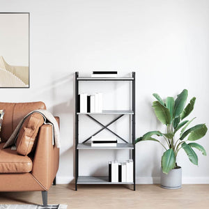 Bücherregal Grau Sonoma 60x30x120cm