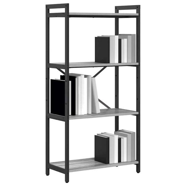 Bücherregal Grau Sonoma 60x30x120cm