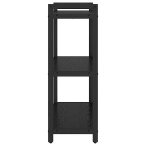 Bücherregal Schwarz Eichenoptik 60x85 cm