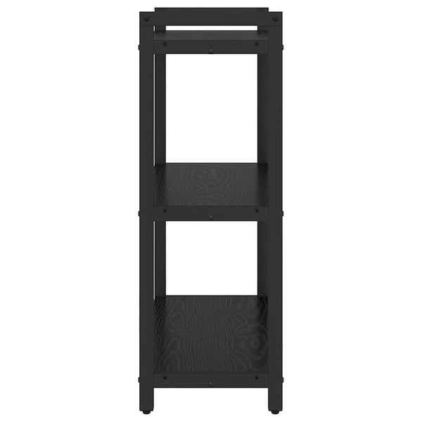 Bücherregal Schwarz Eichenoptik 60x85 cm
