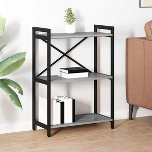 Bücherregal Grau Sonoma 60x30x85cm