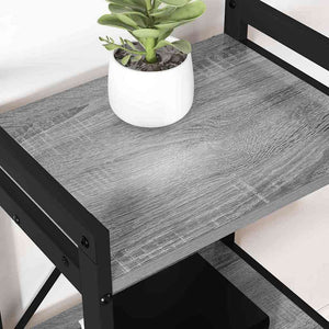 Bücherregal Grau Sonoma 60x30x85cm