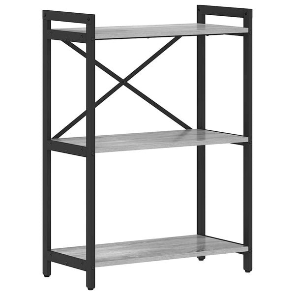 Bücherregal Grau Sonoma 60x30x85cm