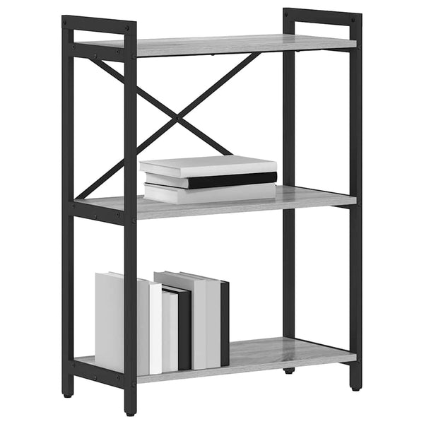 Bücherregal Grau Sonoma 60x30x85cm