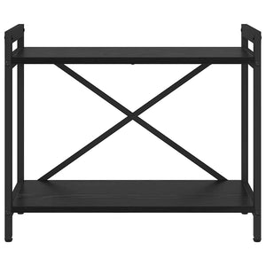Bücherregal Schwarz Eichen-Optik 60cm