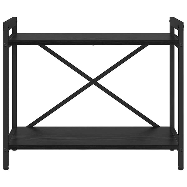 Bücherregal Schwarz Eichen-Optik 60cm