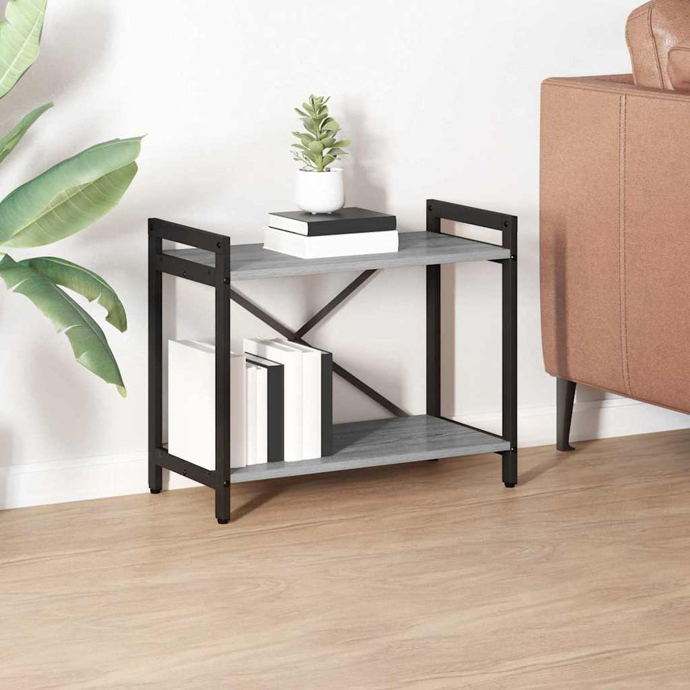 Bücherregal Grau Sonoma 60 cm