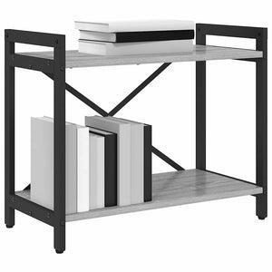 Bücherregal Grau Sonoma 60 cm