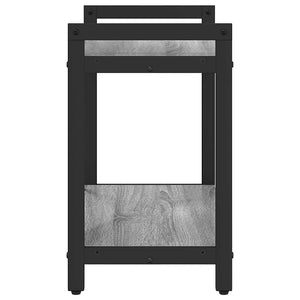 Bücherregal Grau Sonoma 60 cm