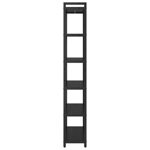 Schwarzes Bücherregal Eichenoptik, 189,5 cm hoch
