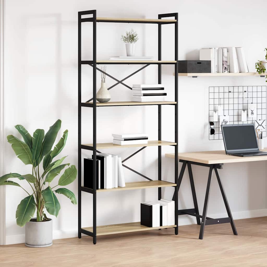 Bücherregal Sonoma Eiche 80x30x189,5 cm