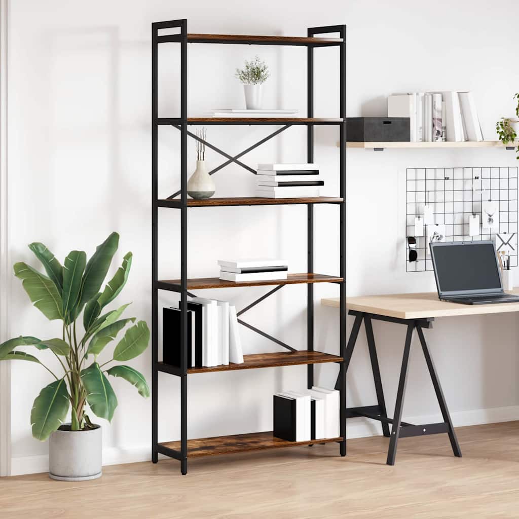 Bücherregal Geräucherte Eiche 80x30x189,5cm