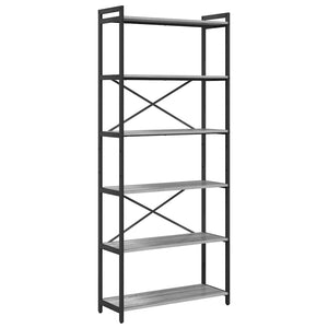 Bücherregal Grau Sonoma 80 cm