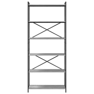 Bücherregal Grau Sonoma 80 cm