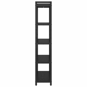 Bücherregal Schwarz Eiche 80x30x155cm