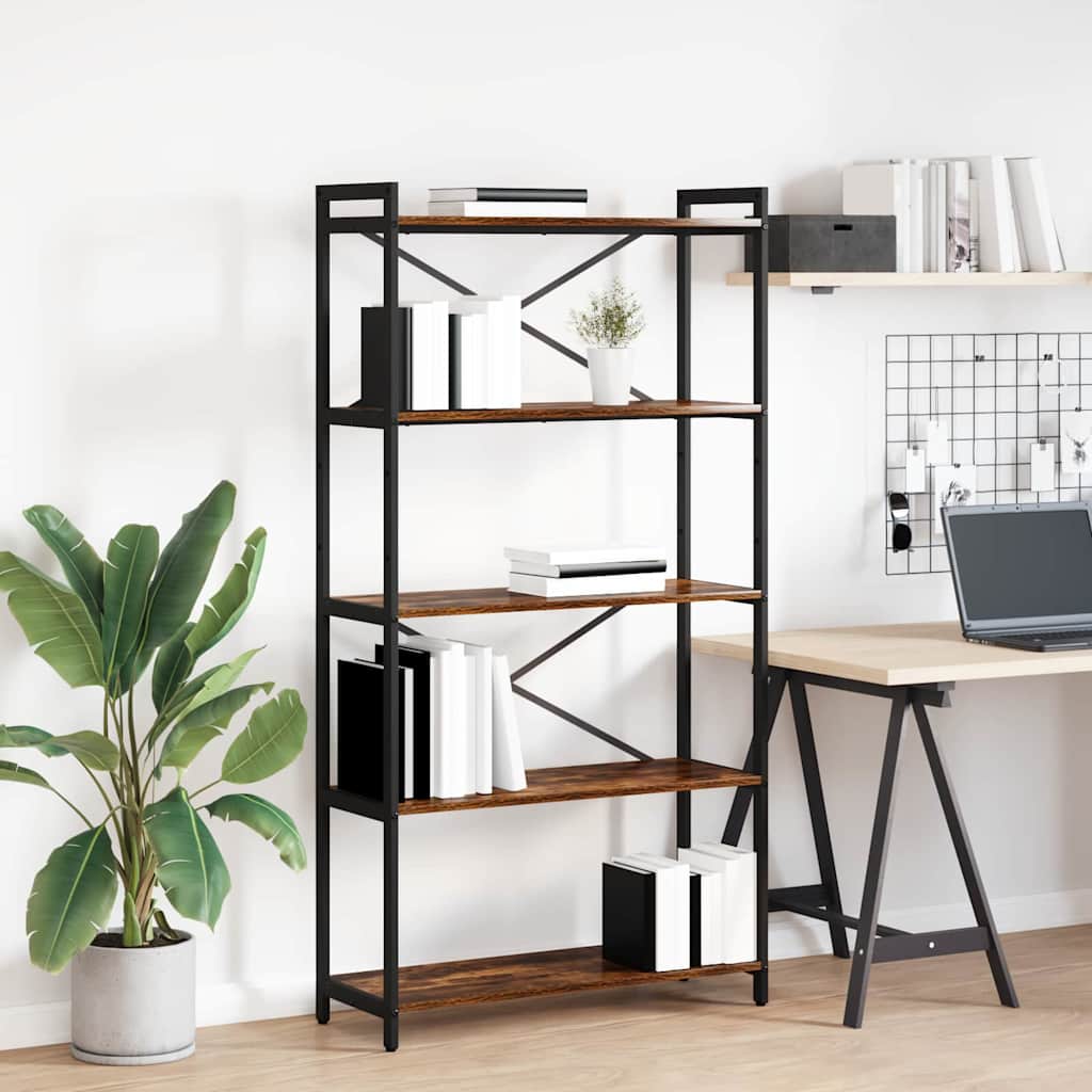 Bücherregal Geräucherte Eiche 80x30x155cm