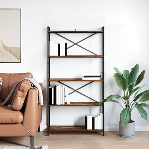 Bücherregal Geräucherte Eiche 80x30x155cm