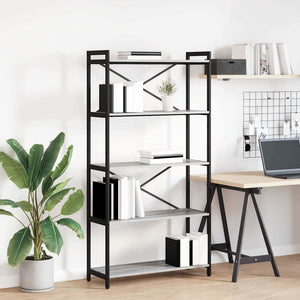 Bücherregal Grau Sonoma 80x30x155 cm