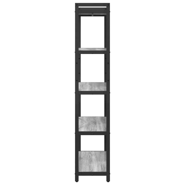 Bücherregal Grau Sonoma 80x30x155 cm