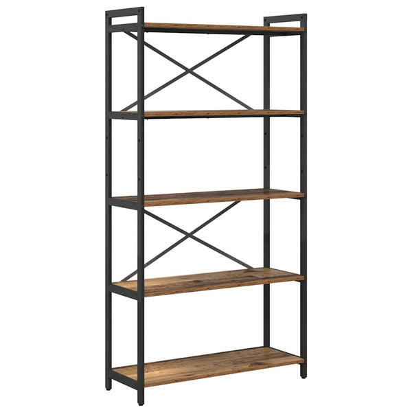 Bücherregal Altholz 80x30x155cm